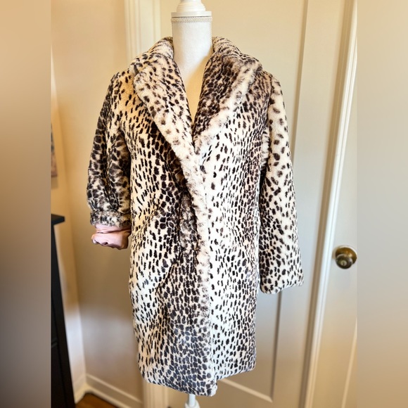 NWT Tiny Editions for ANTHROPOLOGIE faux leopard coat - Picture 2 of 8